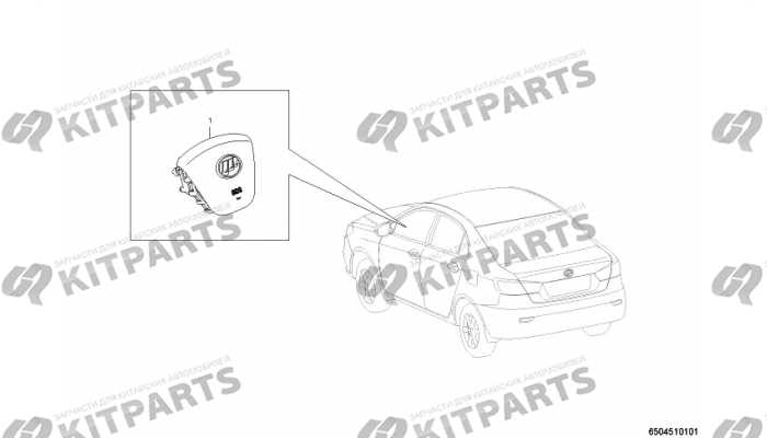 Подушка безопасности водителя Lifan