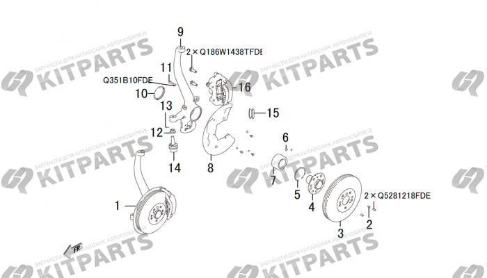 Поворотный кулак 4х4 Haval