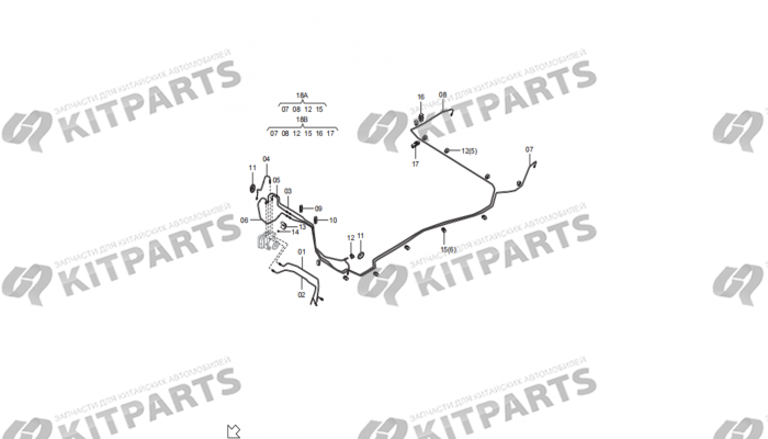 Тормозные трубки FAW T77