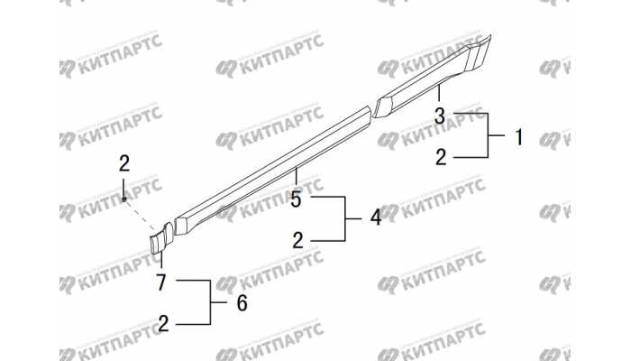 Молдинг двери Great Wall DW Hower H5